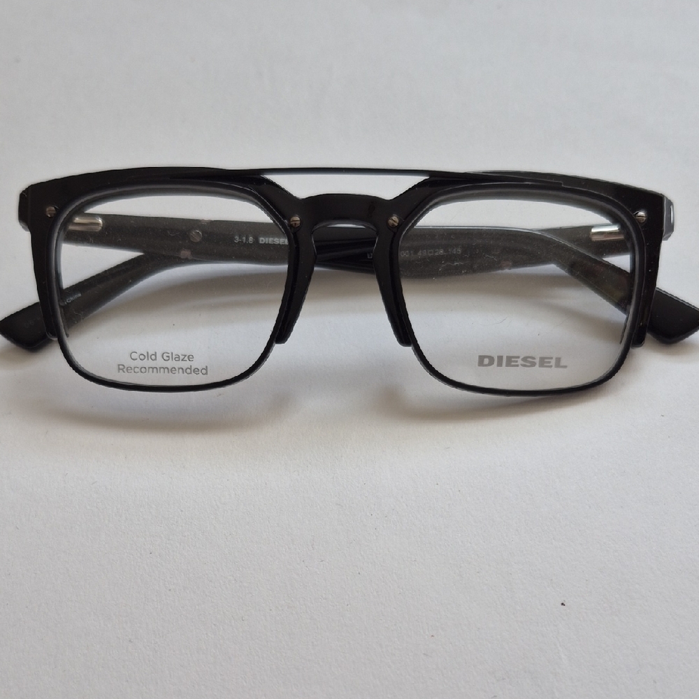 Diesel DL5258 Men’s Eyeglasses Black Square Frame 49-20-145